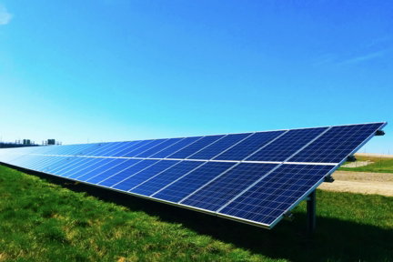 blue solar panel